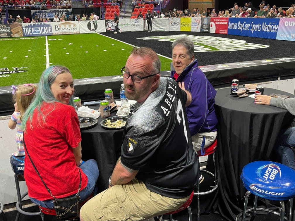 Mike and Matt DAV-Green Bay Blizzard Game